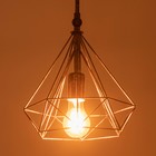 Бра «Блум» 1×40 Вт, E27, чёрный-золото, 25×20×25 см - Фото 4