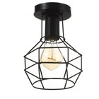 Люстра «Ортико» 1×60 Вт E27 черный 13×13×23 см BayerLux - Фото 1