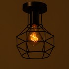 Люстра «Ортико» 1×60 Вт E27 черный 13×13×23 см BayerLux - Фото 3