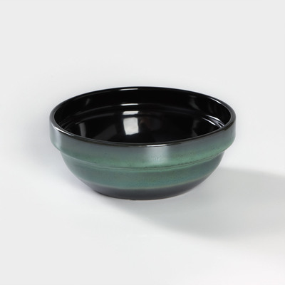 Тарелка Хорекс Verde notte, 600 мл, d=15.5 см, фарфор, зелёная