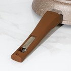 Сковорода Мечта «Гранит Brown», d=24 см, съёмная ручка, стеклянная крышка, антипригарное покрытие, алюминий, коричневая - Фото 6