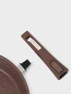 Сковорода Мечта «Гранит Brown», d=30 см, съёмная ручка, стеклянная крышка, антипригарное покрытие, литой алюминий, коричневая - Фото 17