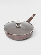 Сковорода Мечта «Гранит Brown», d=30 см, съёмная ручка, стеклянная крышка, антипригарное покрытие, литой алюминий, коричневая - Фото 10