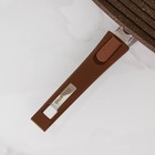 Сковорода-гриль «Гранит», 26×26 см, съёмная ручка, стеклянная крышка, антипригарное покрытие, цвет коричневый - Фото 4