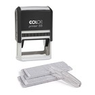 Штамп автоматический самонаборный COLOP Printer 55 SET-F, рамка, 8/10 строк, 2 кассы, чёрный - фото 9317929