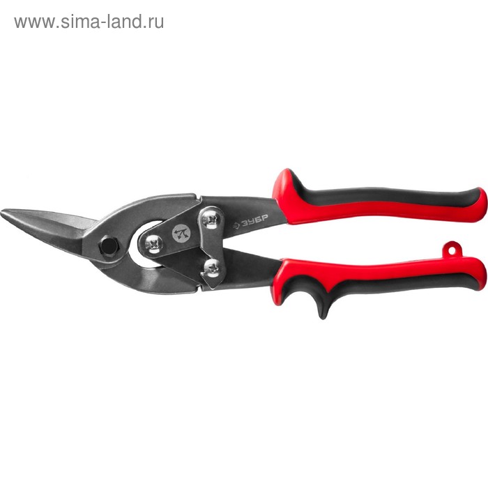 Ножницы по металлу "ЗУБР" 23140-L, 250 мм, 0.4/0.8 мм, левые, двухрычажные - Фото 1