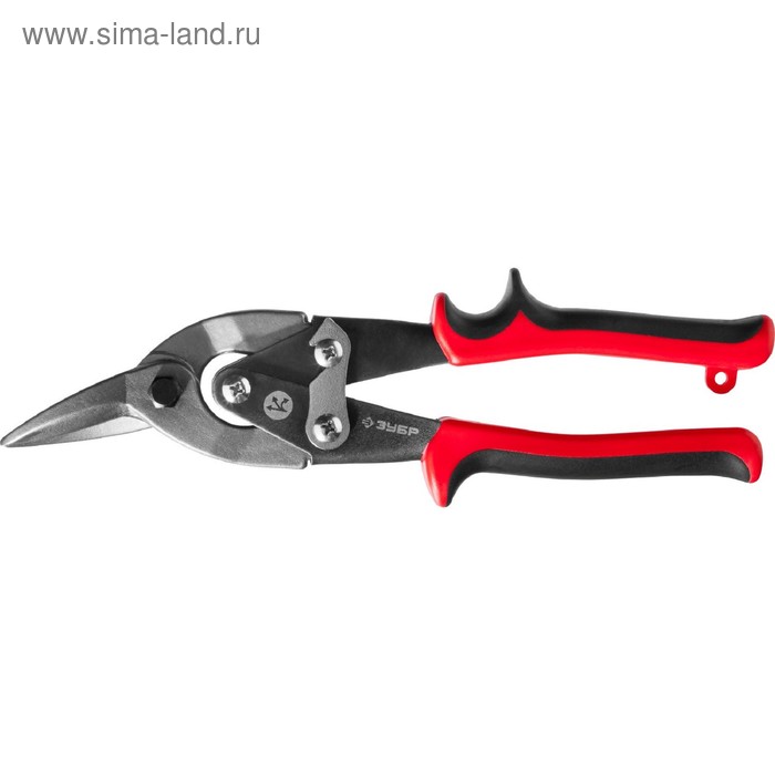 Ножницы по металлу "ЗУБР" 23140-R, 250 мм, 0.4/0.8 мм, правые, двухрычажные - Фото 1