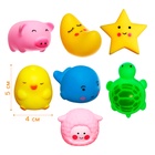 Резиновые игрушки для ванны Крошка Я «Милые игрушки», с пищалкой, 7 шт. - Фото 2