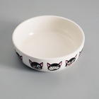 Миска керамическая «Эмоджи» 250 мл - 12×12×3.5 см, белая - Фото 3