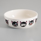 Миска керамическая «Эмоджи» 250 мл - 12×12×3.5 см, белая - Фото 5