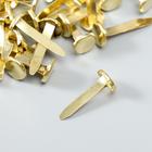 Брадсы для творчества металл "Золотые" набор 50 шт 1,9 см - Фото 2