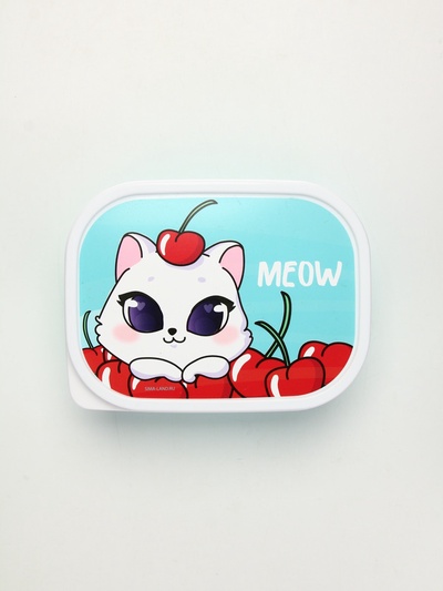 Ланч - бокс прямоугольный Meow, 500 мл