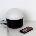 Световой прибор «Хрустальный шар» 10 см, динамик, AUX, свечение RGB, 220 В - Фото 3