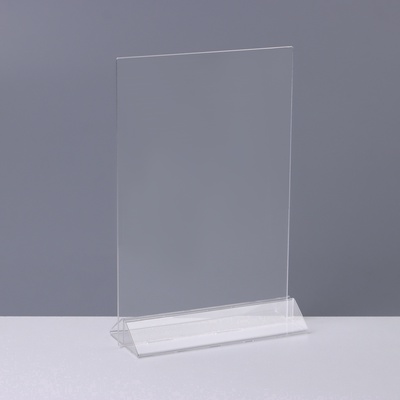 Тейбл тент А5, оргстекло 2 мм, 15×6.5×23 см