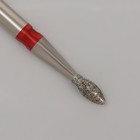 Фреза алмазная для маникюра «Почка», мелкая зернистость, 1,6 × 3 мм, в пластиковом футляре - Фото 3