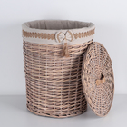 Корзина для белья универсальная плетёная Доляна «Бантик», 46×46×56 см - Фото 2