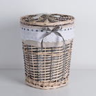 Корзина для хранения плетёная Доляна «Бохо», 30×30×38 см - Фото 1