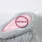 Повязка для умывания Доляна «Лили», серая - Фото 4