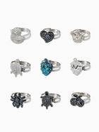 Кольцо «Выбражулька» металлик, форма МИКС, серебристо-чёрное, безразмерное - Фото 1