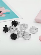 Кольцо «Выбражулька» металлик, форма МИКС, серебристо-чёрное, безразмерное - Фото 5