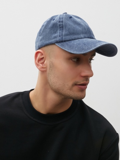 Бейсболка однотонная MINAKU цвет синий, р-р 58