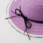 Шляпа для девочки MINAKU «Куколка», цвет фиолетовый, размер 50 - Фото 2