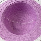Шляпа для девочки MINAKU «Куколка», цвет фиолетовый, размер 50 - Фото 3