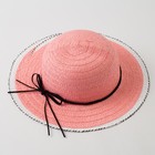 Шляпа для девочки MINAKU "Куколка", размер 50,  цвет розовый - фото 321136235