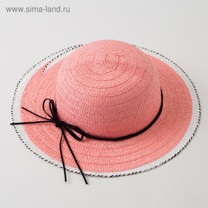 Шляпа для девочки MINAKU "Куколка", размер 50,  цвет розовый - Фото 1