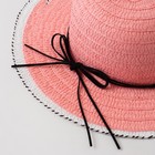 Шляпа для девочки MINAKU "Куколка", размер 50,  цвет розовый - Фото 2