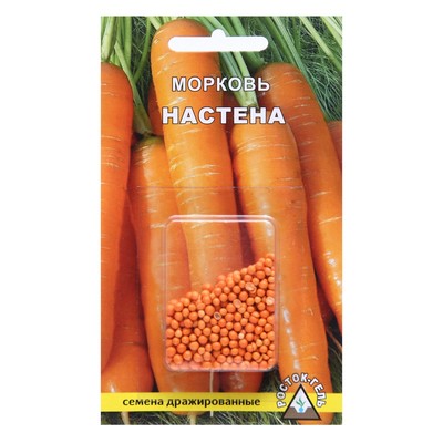 Семена Морковь  "НАСТЕНА", драже, 300 шт