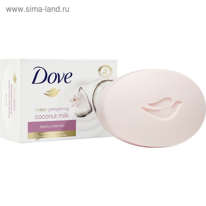 Крем-мыло Dove Purely Pampering «Кокосовое молочко и лепестки жасмина», 100 г - Фото 1