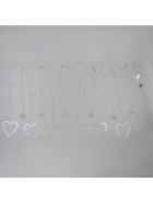 УЦЕНКА Гирлянда «Бахрома», 2.4×0.9 м, с насадками «Сердце», 186 LED, 220 В, 8 режимов, свечение белое - Фото 12