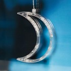 УЦЕНКА Гирлянда «Бахрома» 2.7×0.9 м с насадками «Месяц», IP20, прозрачная нить, 138 LED, свечение тёплое белое, 8 режимов, 220 В 4746023