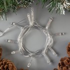УЦЕНКА Гирлянда «Нить» 1.2 м, IP20, прозрачная нить, 12 LED, свечение мульти, фиксинг, 220 В - Фото 6