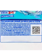 Блок гигиенический для унитаза Domestos «Атлантик», сила 3 в 1, 40 г 4765862 - фото 319910822