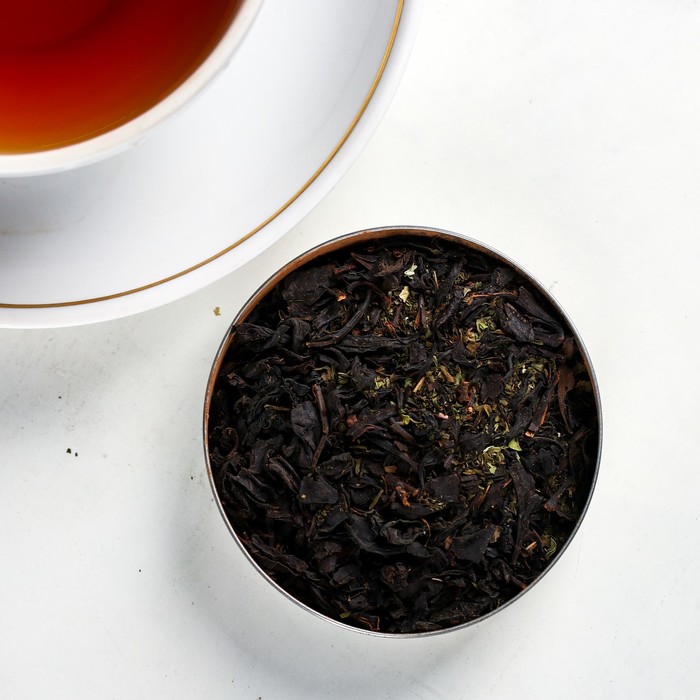 Чай чёрный «Настоящему защитнику», мята, 50 г. - фото 1884984687