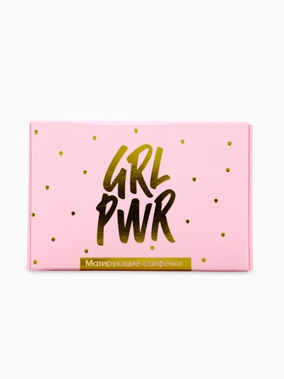 Матирующие салфетки для лица GRL PWR, 50 шт., Beauty Fox