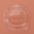 Крышка одноразовая к креманке «Кристалл», на 200 мл, d=10 см, прозрачная - Фото 3