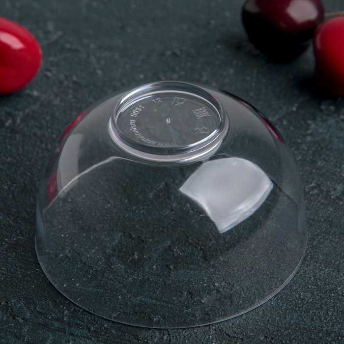 Чашка одноразовая «Малая миска», 150 мл, d=8 см, цвет прозрачный - фото 1908517740