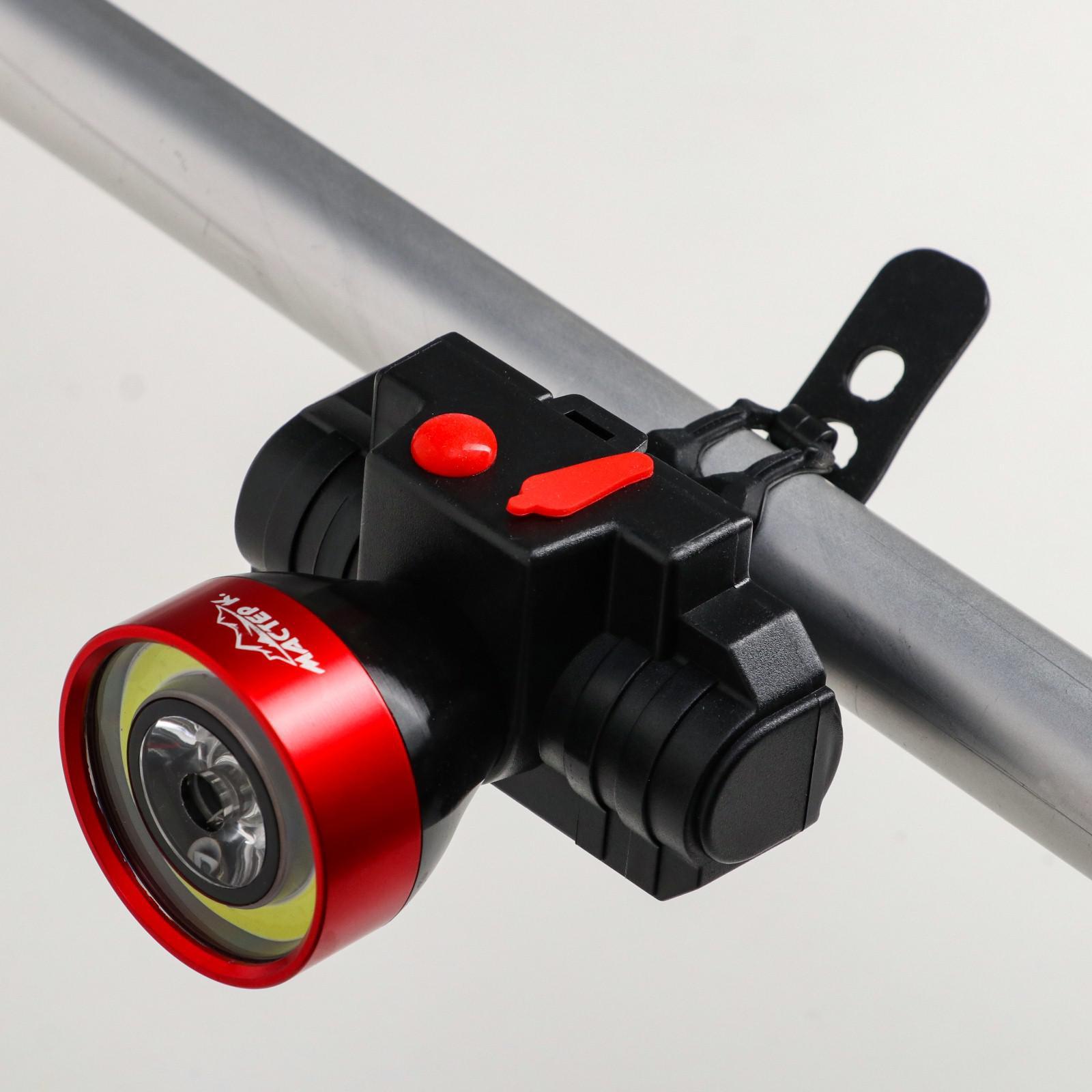 Фонарь велосипедный аккумуляторный \"Мастер К\", 5 Вт, 18650, 1200 мАч ...