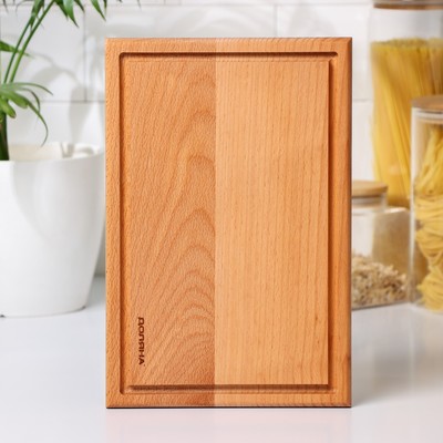 Доска разделочная Доляна «БУковский», 30×20×2 см, для стейка, дерево бук