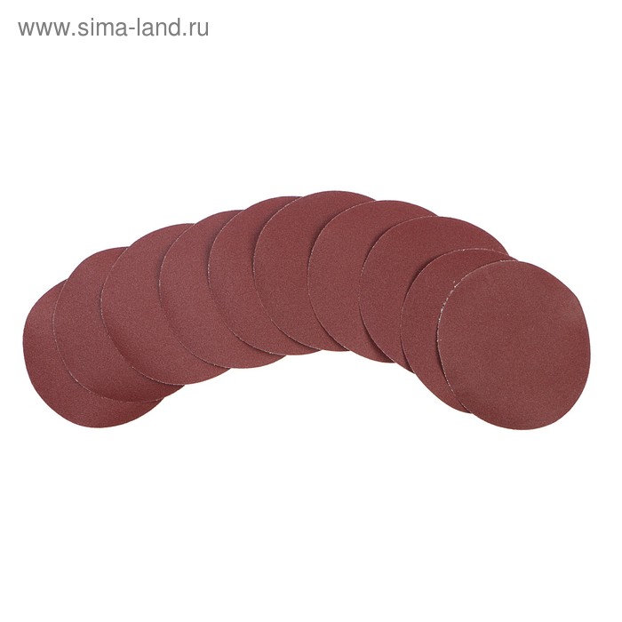 Круг абразивный шлифовальный под липучку ON 19-05-005, 125 мм, Р120, 10 шт. - Фото 1