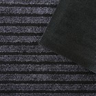 Коврик придверный влаговпитывающий ребристый «Барьер», 60×90 см, цвет серый - Фото 3