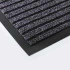 Коврик придверный влаговпитывающий ребристый «Барьер», 60×90 см, цвет серый - Фото 4