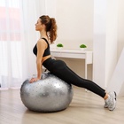 Фитбол ONLYTOP, d=65 см, 1000 г, массажный, цвета МИКС - фото 24449353