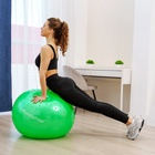 Фитбол ONLYTOP d=65 см, 1000 г, полумассажный, цвета МИКС - Фото 11