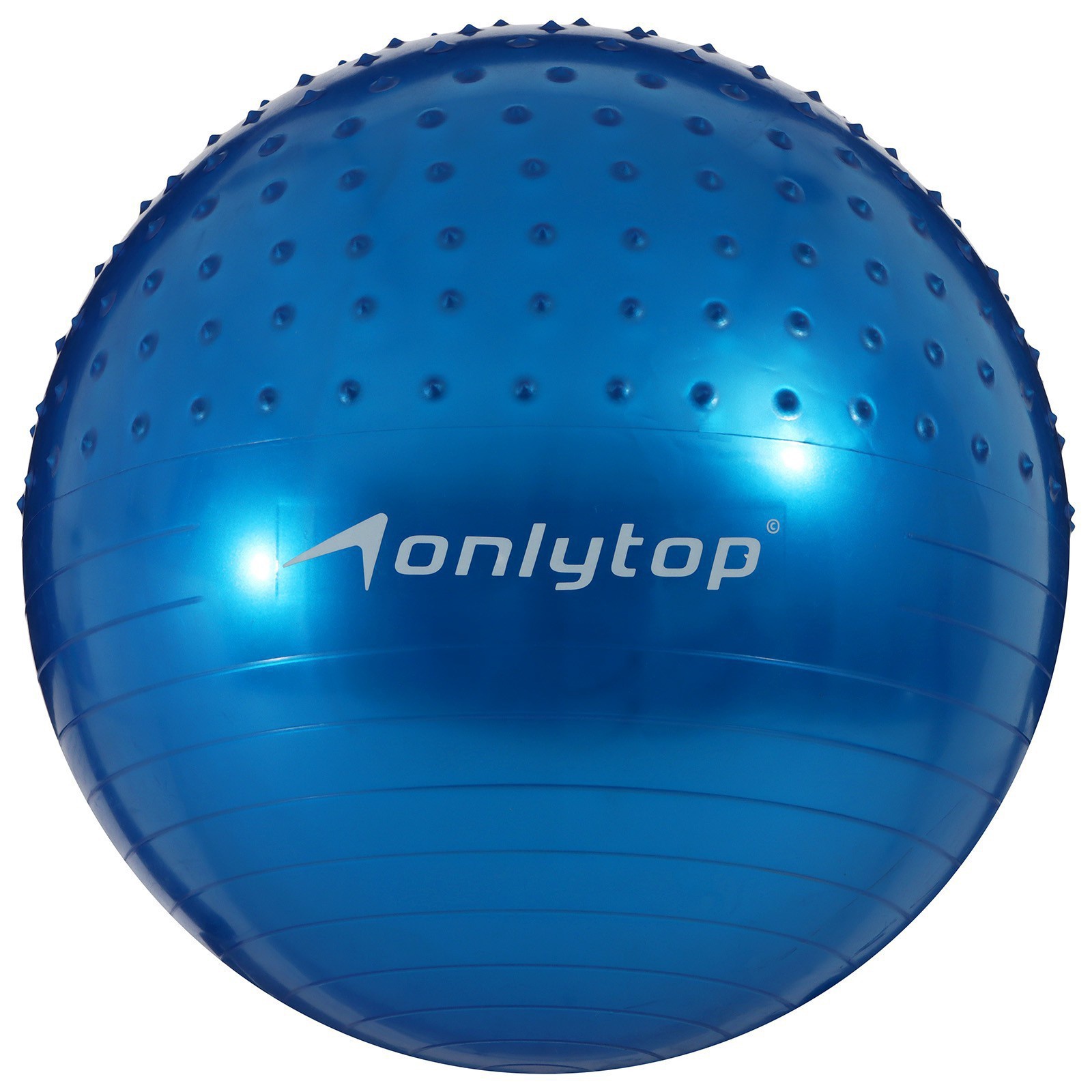 Фитбол ONLYTOP d=65 см, 1000 г, полумассажный, цвета МИКС (582510 ...