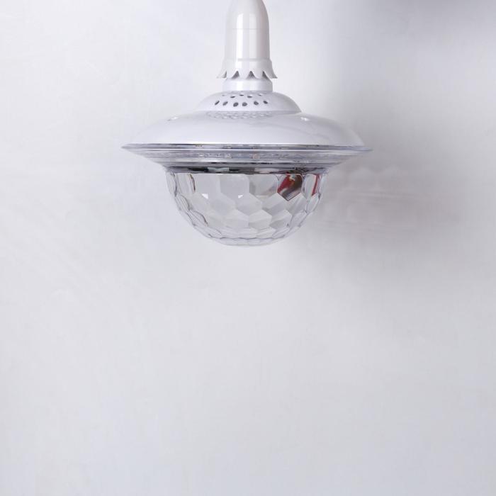 Световой прибор «Хрустальный шар» 19 см, Е27, динамик, пульт ДУ, свечение RGB - фото 1889408460