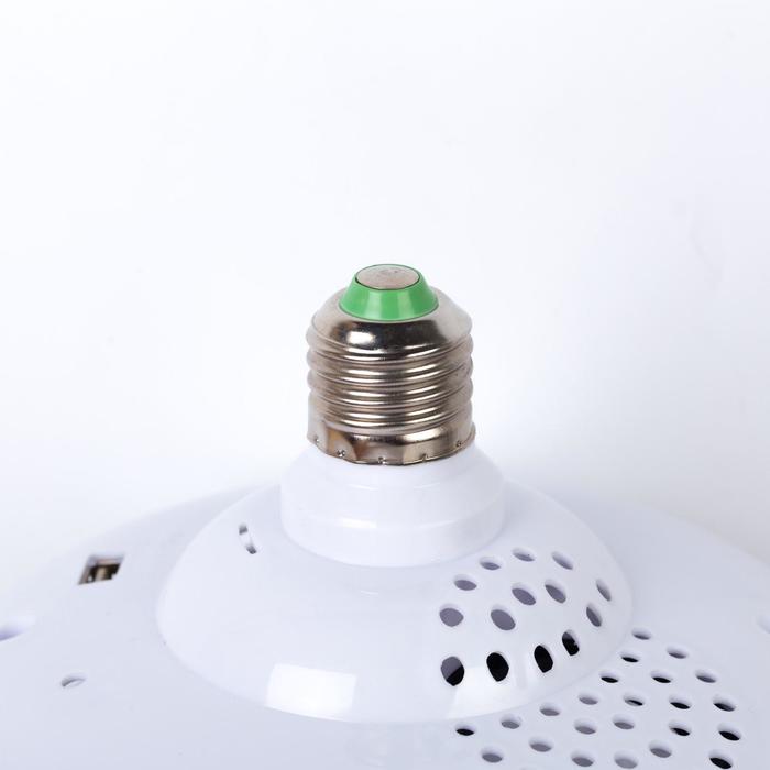 Световой прибор «Хрустальный шар» 19 см, Е27, динамик, пульт ДУ, свечение RGB - фото 1908517994